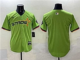 Men's Houston Astros Blank Green 2025 City Connect Limited Stitched Jersey,baseball caps,new era cap wholesale,wholesale hats